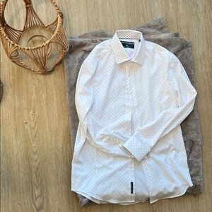 Report Collection White Dotted Dress Shirt